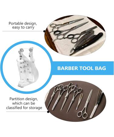 Minkissy Hair Scissors Toolbox Holder - Leather & PVC Hairdressing Bag Messenger Pocket Belt for Hair Styling Tools - International Shipping Available - Buy Online on GoSupps.com