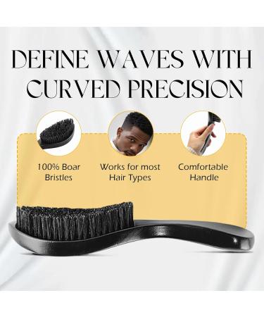 Wave Pomade for Men - Strong Hold Hair Cream for 360 Waves | Easy Wash Moisture & Control | Includes Brush & Silky Durag - Buy Online on GoSupps.com