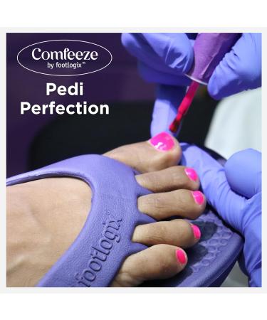 Comfeeze by Footlogix - Lightweight Non-Slip Recovery Sandals with Toe Separator | Ideal Pedicure Footwear | Easy to Clean Size 9 - International Shipping Available - Buy Online on GoSupps.com