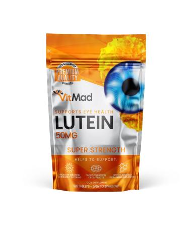 Lutein 50mg 120 Tablets Supports Vision Eye Health Supplement