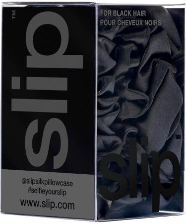 Slip Pure Silk Back to Basics Assorted Scrunchies - Black - 100% Pure 22 Momme Mulberry Silk Scrunchies for Women - Hair-Friendly + Luxurious Elastic Scrunchies Set (3 Scrunchies) - Buy Online on GoSupps.com