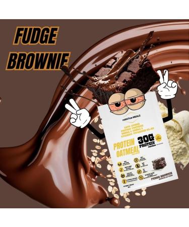 Proatein Mealz High Protein Oatmeal Vegan 30 Grams Protein High Fibre - Box of 7 (FUDGE BROWNIE) - Buy Online on GoSupps.com