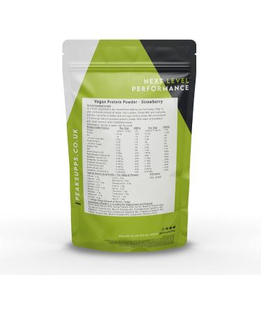 Strawberry Flavoured Vegan Protein Powder - Pea Protein Isolate, Hemp Protein, Inulin (FOS) - 60g Sample - Buy Online on GoSupps.com