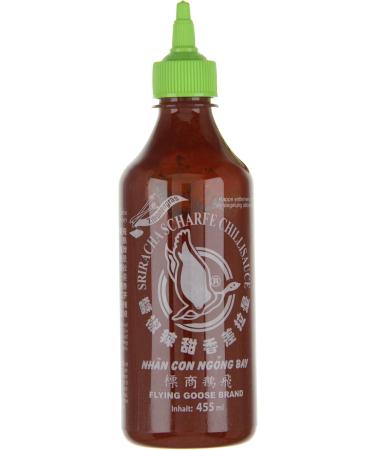  Flying Goose FLYING GOOSE Sriracha Spicy Chilli Sauces with Lemongrass - Light Green Cap - Thailand Spicy Sauce - 2 x 455ml - Buy Online on GoSupps.com