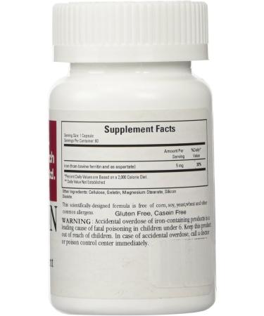Ferritin Maximum Absorption Iron Supplement - 60 Capsules, 1-Pack | Cardiovascular Research - Cream - Buy Online on GoSupps.com