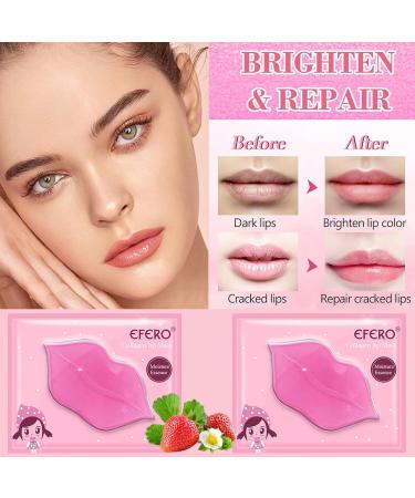 30 Pairs Lip & Under Eye Mask - 24K Crystal Collagen Patches for Puffy Eyes Fine Lines & Dark Circles Nourishing Lip Mask Sheet - Buy Online on GoSupps.com