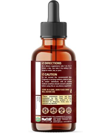 NUQIIT 10in1 Lemon Balm Tincture Blend Includes Vitamin D3 Vitamin K2 Lemon Balm Ginger Turmeric Ceylon Cinnamon and More - 1 FL Oz - 60 Day Supply - Buy Online on GoSupps.com