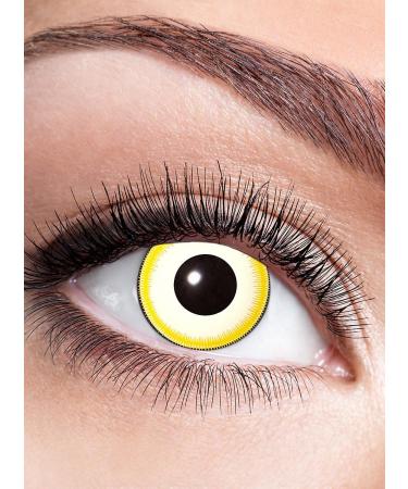 Replicant contact lens/annual lens with diopters - colored motif lenses with visual strength (1 piece) - Dioptria: -4 - Ideal for Halloween Carnival Motto Party Replicant -4.0 Dioptries