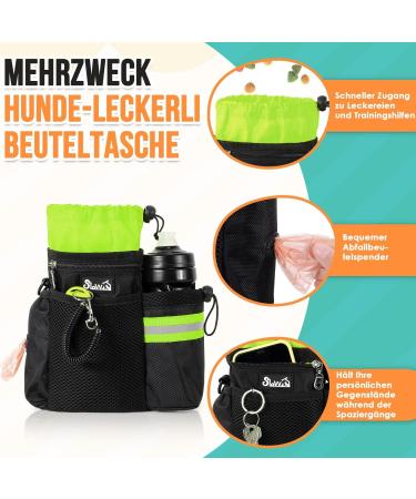 Slowton Treats for Dogs - Large Storage Feed Bag & Hands-Free Snack Pack with Reflective Strip - Perfect for Dog Training & Walks - Buy Online on GoSupps.com