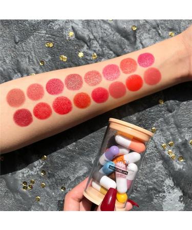 16 Colors Mini Capsule Lipstick Set | Matte Waterproof & Long Lasting Lipsticks for Flawless Makeup - Buy Online on GoSupps.com
