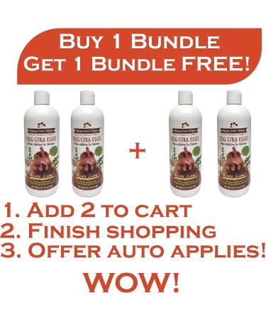 Organic Chicken Water Additive with Aloe Vera, Calendula Oil, Thyme Oil - 16 oz (2 pack) - Supports Egg Production & Immunity - Made in USA - Buy Online on GoSupps.com