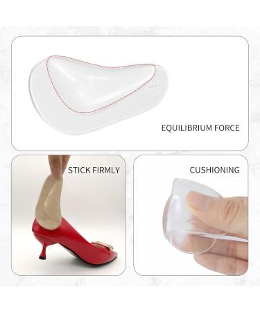 3 Pairs Gel Arch Support Insoles for Flat Feet - Pain Relief Cushions & Adhesive Pads - Comfortable Shoe Inserts in Black Beige Clear - Buy Online on GoSupps.com