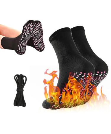 Heated socks foot warmers socks self -heating socks thermal cocks Tourmaline socks thermal self -warming socks self -warming forming socks Tourmaline socks+ Chn rskel black
