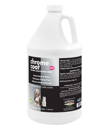 Showseason Chrome Coat Pet Conditioner 1 Gallon | Long-Lasting | Cruelty-Free | Paraben-Free | Biodegradable and Non-Toxic | Made in The USA