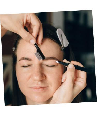 Ipetboom 1 Set Eyelash Comb Eyelash Separator Black Long Handle Lash Comb Makeup Tool Comb Metal Comb Shaper Lash Tools Mascara Woman Steel Needle Eyebrow Trimming Eyebrow Brush - Buy Online on GoSupps.com