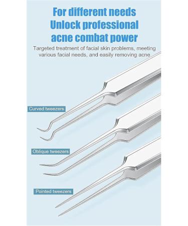 Usiveinborn Blackhead Remover Usiveinborn Tweezers Professional Facial Blackhead Remover Tweezers Tweezers Blackheads (C) - Buy Online on GoSupps.com