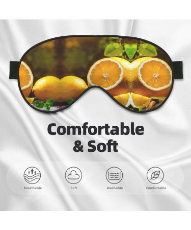 Yellow Lemon Print Unisex Sleep Mask | Double-Sided Eye Mask for Sound Sleep & Skin Care - Shop Now - Buy Online on GoSupps.com