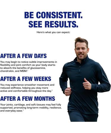 High Absorption Glucosamine Chondroitin MSM - Clinical Formula Bone Joint Tendon and Ligament Supplement with MSM Glucosamine Chondroitin - Non-GMO Gluten Free & Made in The USA - 120 Servings - Buy Online on GoSupps.com