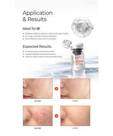 NAD+ Complex Skin Booster with NAD+ HA Peptides & Collagen 2025 Microneedle Serum Made in Korea (120mg + 5ml) - Buy Online on GoSupps.com
