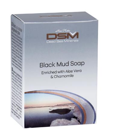 Black Mud Soap Enriched with Aloe Vera & Chamomile 120g/4.2 oz Black Chamomile