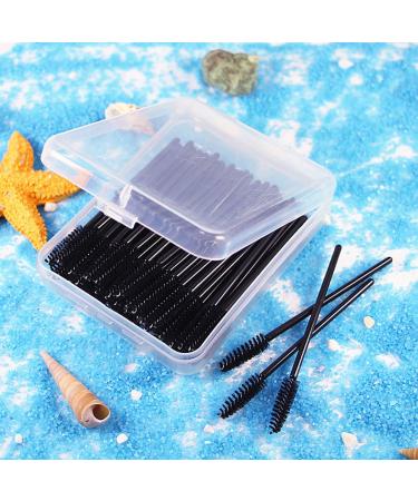 100 Pcs Disposable Eyelash Mascara Brushes with Case Cozylkx Wands Applicator Makeup Brush Makeup Kits Black & Pink 100 Pcs Black Pink - Buy Online on GoSupps.com