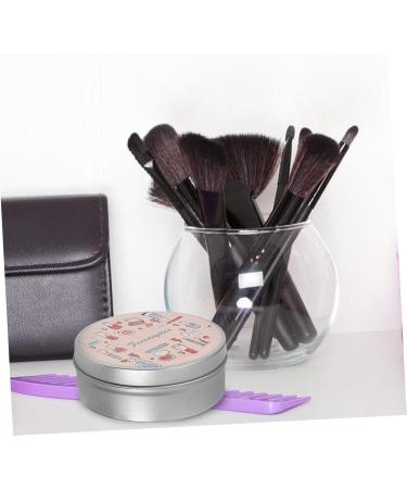 FRCOLOR 1 Set make up brush cleanser cleaning bowl tin box iron Miss makeup brush cleaning tools brush cleaning pad double layer sponge brush tool kit makeup supplies set - Buy Online on GoSupps.com