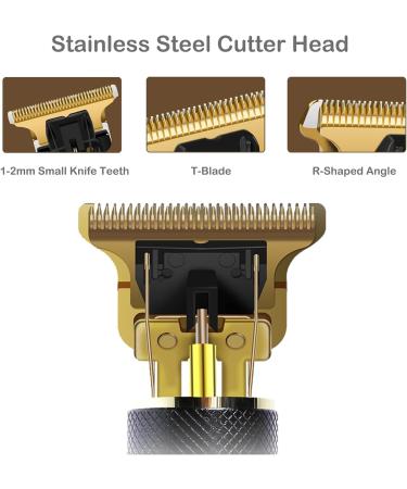 Precision T-Blade Professional Trimmer Set - Zero Gapped Hair Cutting Kit for Barbers & Home Use | Includes 4 Guide Combs - Buy Online on GoSupps.com