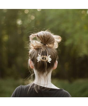 POPETPOP Grip Hair Clips Hair Claw Clamp Hair Bows Crystal Claw Barrette Hair Claw Clip Hair Claw for Thick Hair Alloy Hair Clip Hair Barrettes Jaw Clip Bobby Back of Head Resin Metal Miss - Buy Online on GoSupps.com