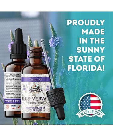 Organic Blue Vervain Herb Extract Tincture 2 oz - Non-GMO Supplement Made in USA - Buy Online on GoSupps.com