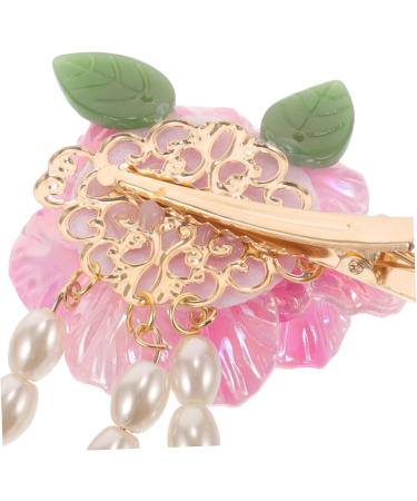 1 Pair Hairpin Pearl Hair Barrettes Asian Hair Womens Hair Clips Girl Flower Hair Accessories Vintage Flower Hair Clip Bridal Hair Barrettes Wedding Hair Alloy Miss Tassel Walk - Buy Online on GoSupps.com