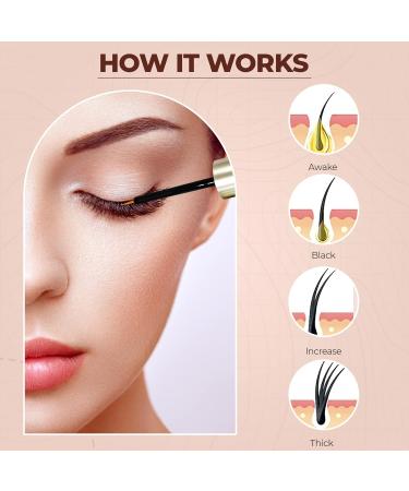 Premium Eyelash Growth Serum | Boost Longer Fuller & Thicker Lashes with Ginseng & Peptides - 8ml - Buy Online on GoSupps.com