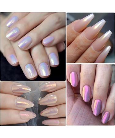 Mermaid Neon Chrome Nail Powder Set - Holographic Magic Mirror Effect Glitter for Nail Art Design - 6Grids, 1Box - Buy Online on GoSupps.com