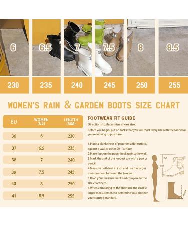 Women's Short Rain Boots | Waterproof Garden Shoes | Lightweight Ankle Boots | Black Chelsea Platform Rain Shoes for Outdoor Work - Buy Online on GoSupps.com