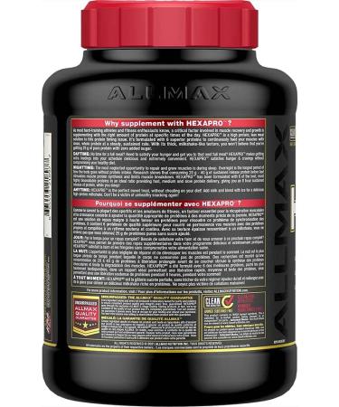 ALLMAX Nutrition - HEXAPRO - 25 Grams of Protein Lean Meal - French Vanilla - 5Lb French Vanilla 2.27 kg (Pack of 1) - Buy Online on GoSupps.com