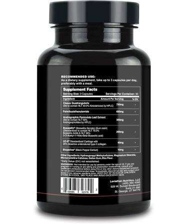 Joint Support Supplement - Restore Comfort Mobility & Flexibility with Boswellia | 90 Capsules for Men & Women - Buy Online on GoSupps.com