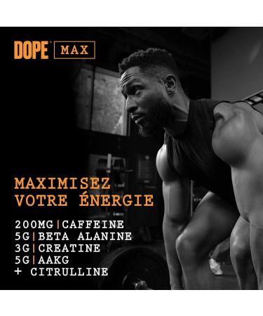 Bulk Dope Max Poudre Pr -Entra nement | 563 g | 25 portions | Haute Teneur en Caf ine 200mg | 5g B ta-Alanine | 3g Cr atine | M lange AAKG & Citrulline | Vitamine B6 | Strawberry Lime Fraise & Cirton Vert - Buy Online on GoSupps.com