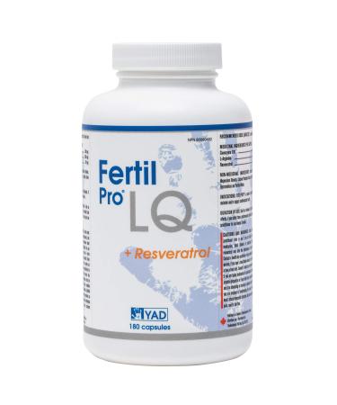 Fertil Pro LQ - Coenzyme Coq10 L-arginine + Resveratrol Antioxidants and Anti-Inflammatory Support Natural Fertility Support Supplement for Women (180 Pills - 1 Month Supply)