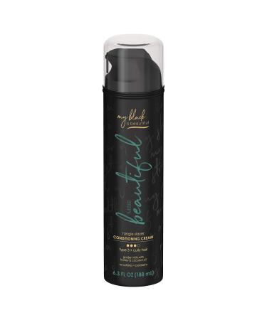 My Black is Beautiful Leave In Conditioner, Type 3 Tangle Slayer, Sulfate Free Conditioning Cream, for Curly Hair with Coconut Oil, Honey and Turmeric, 6.3 fl oz - Buy Online on GoSupps.com