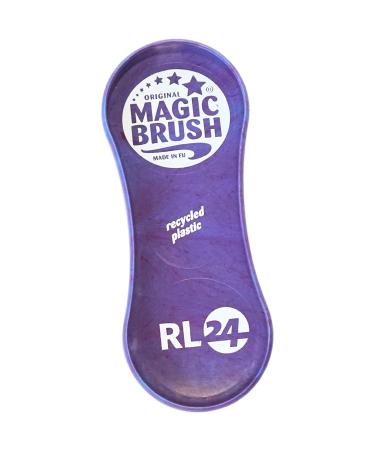 RL24 B stenset Magicbrush - 3-Part Horse Brush & Huf Scraper | Essential Horse Accessories for Stubborn Dirt & Fur Change | Wildberry Edition - Recycled - Buy Online on GoSupps.com