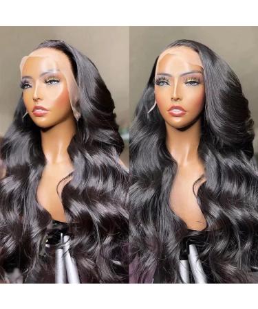 Bele 13x6 Body Wave Transparent Lace Front Wig 26 - Brazilian Virgin Human Hair, Pre-Plucked with Baby Hair - Natural Color - 180% Density - For Black Women - Buy Online on GoSupps.com