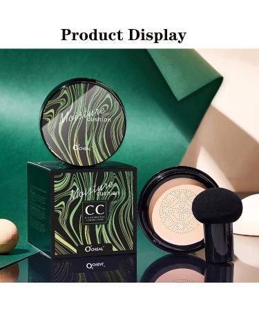 Mushroom Head Air Cushion BB Cream: Long-Lasting Concealer & Brightening CC Cream for Oil Control and Moisturizing - Buy Online on GoSupps.com