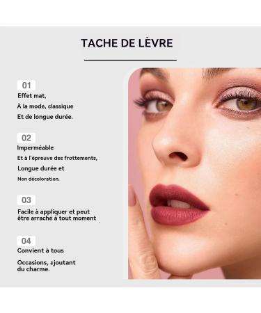  G n rique Peelable Lip Stain Non-Stick Moisturizing Tint Waterproof Long-Lasting Color Easy Application Lip Makeup Prevents Dryness Everyday Beauty Necessities for Girls Women Parties - Buy Online on GoSupps.com