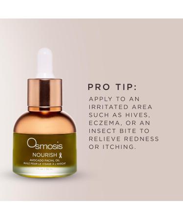 OSMOSIS NOURISH Organic Avocado Facial Oil Cold Pressed Aging Pigmented Sensitive Dry Irritated Oily Blemish-Prone Skin 1 Fl Oz - Buy Online on GoSupps.com