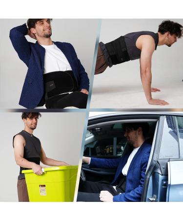 DARLIS Back Brace for Lower Back Pain - Relief for Sciatica Herniated Disc & Scoliosis - Breathable Lumbar Support Belt for Heavy Lifting - Adjustable Black (39.4 - 43.3 - Buy Online on GoSupps.com