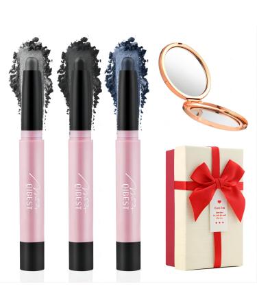 ZTBBRA Eyeshadow Stick Cream Eyeshadow Stick Waterproof Eyeshadow Thrive Cosmetics Eye Brightener with a Vanity Mirror Packed with a Gift Box 020610