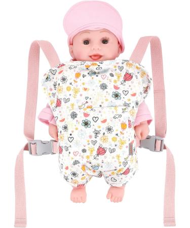 GAGAKU Doll Carrier - 100% Cotton Baby Front & Back Carrier for Kids | Adjustable Straps | Pink 2-Rose Garden - Shop Internationally! - Buy Online on GoSupps.com