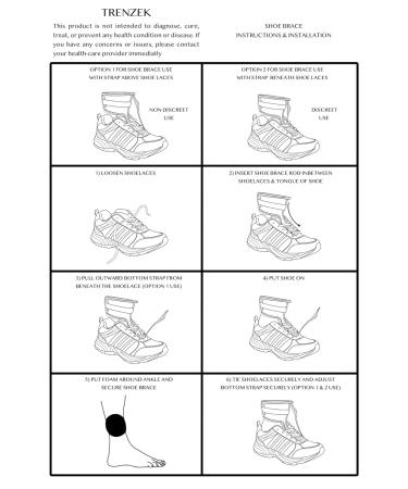 Foot Drop Support Brace - Adjustable Comfortable Lift for Natural Walking | Sneakers & Boots Compatible - Buy Online on GoSupps.com