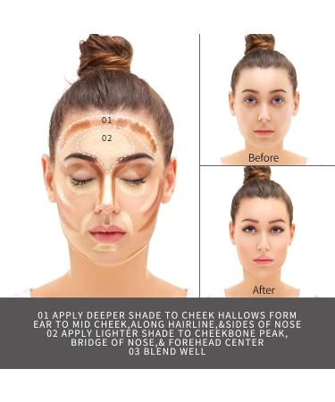 PHOERA Concealer Stick Highlighter Pen Contour Stick - Full Coverage Waterproof Creamy Makeup for Eyes and Dark Circles - 201 Porcelain - Buy Online on GoSupps.com