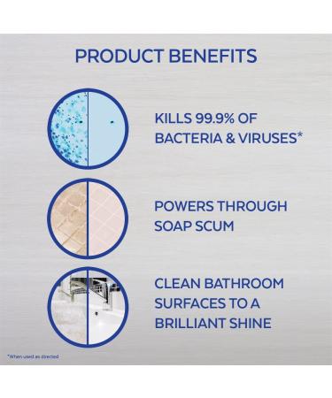 Lysol Power Bathroom Cleaner Spray Island Breeze 22oz (Pack of 4) - 88oz Total - Buy Online on GoSupps.com