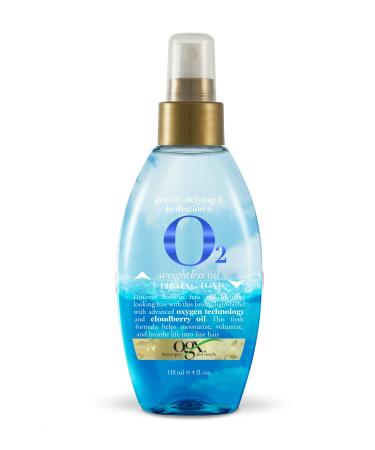 Organix Gravity-Defying & Hydration Plus Oxygen Weightless Oil Lifting Tonic 4 Fluid Ounce